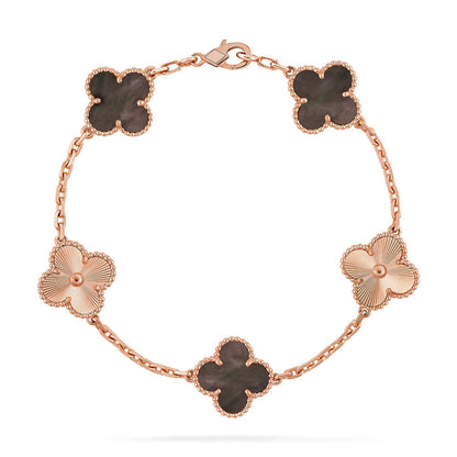 [Lira Jewelry] CLOVER 5 MOTIF GRAY MOP BRACELET COLLECTION