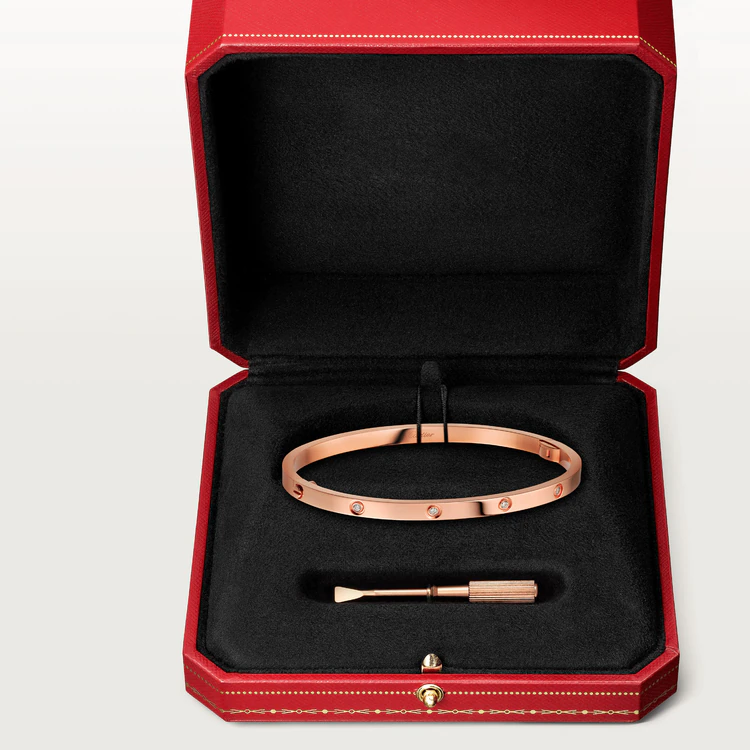 [Lira Jewelry]LOVE BRACELET 3.65MM 10 DIAMONDS