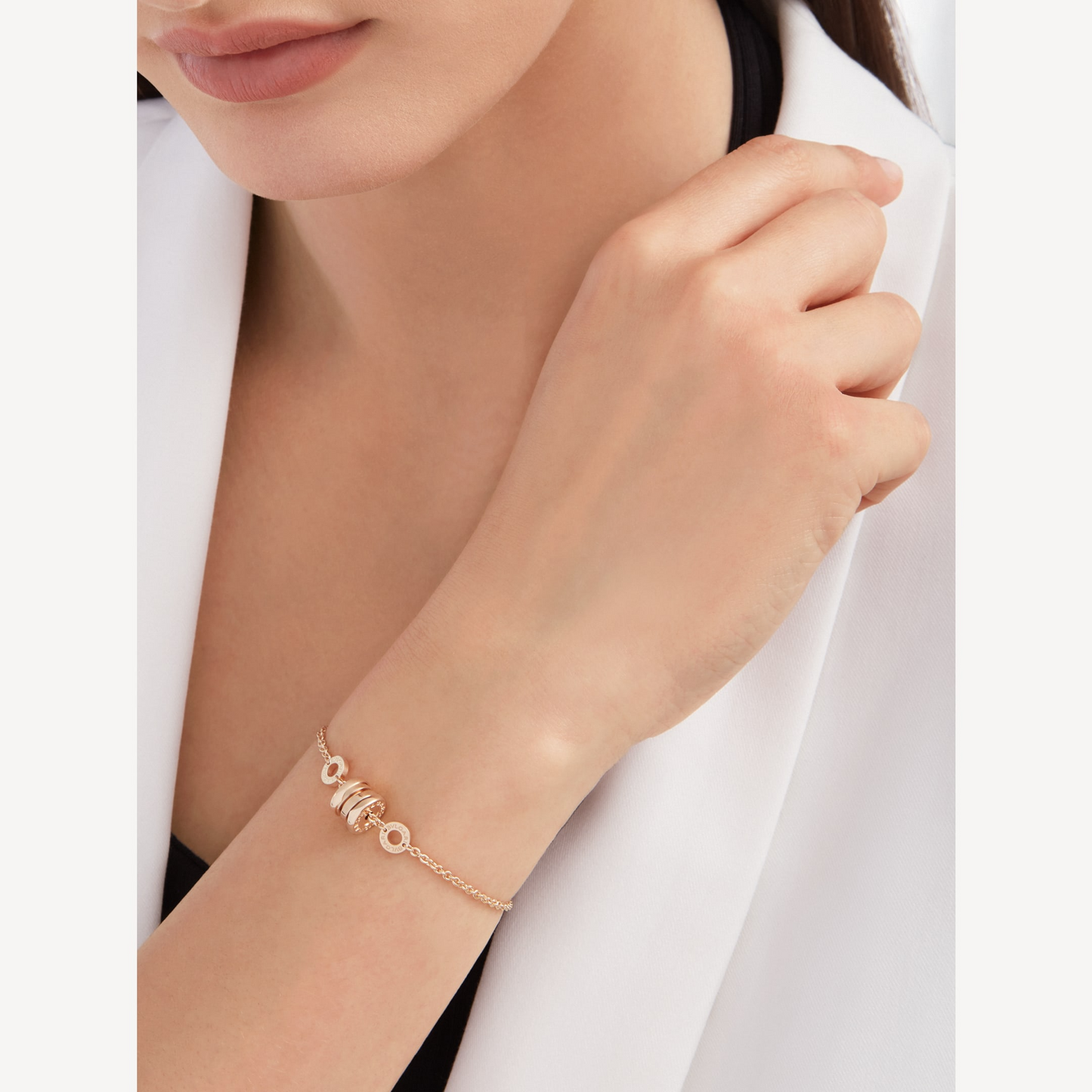 [Lira Jewelry]ZERO 1 SOFT PINK GOLD BRACELET
