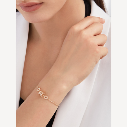 [Lira Jewelry]ZERO 1 SOFT PINK GOLD BRACELET