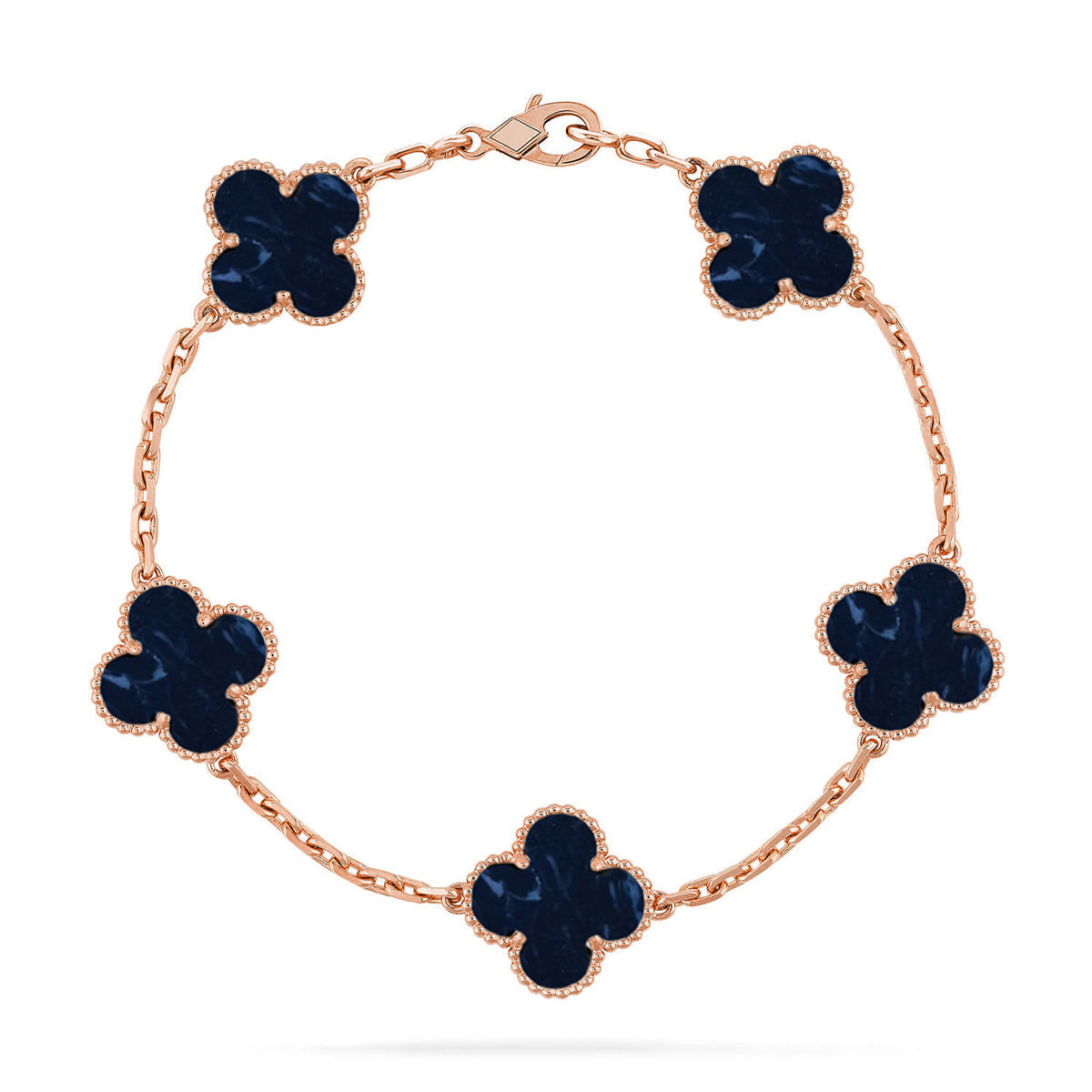 [Lira Jewelry]CLOVER 5 MOTIF PIETERSITE BRACELET COLLECTION