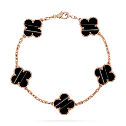 [Lira Jewelry] CLOVER 5 MOTIF PULSAR STONE BRACELET COLLECTION