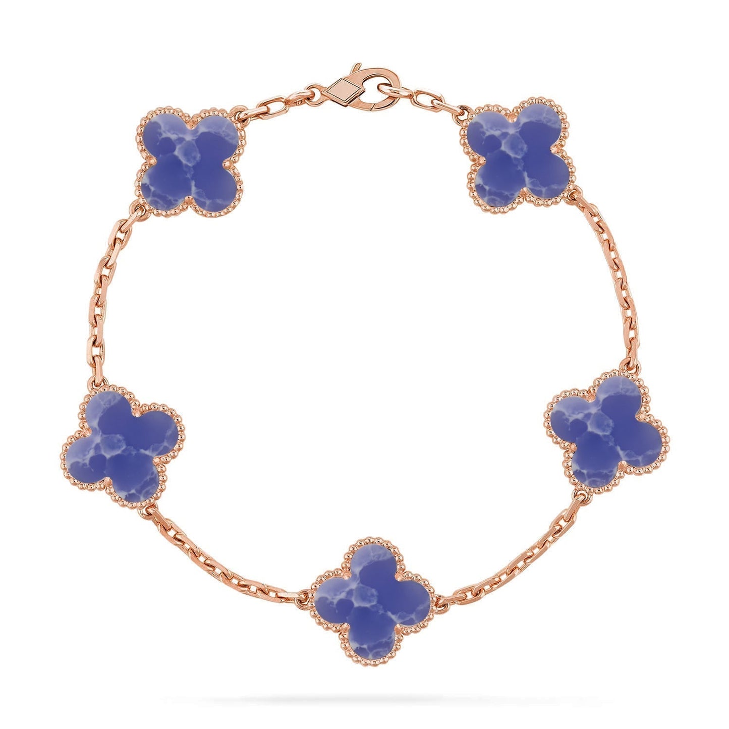 [Lira Jewelry]CLOVER 5 MOTIF BLUE VEINS BRACELET COLLECTION