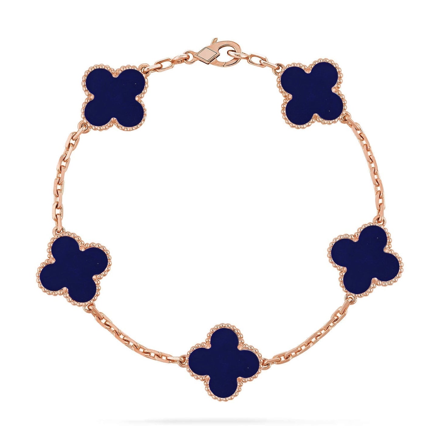 [Lira Jewelry]CLOVER 5 MOTIF LAPIS LAZULI BRACELET COLLECTION