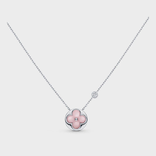 [Lira Jewelry]SUN MOTIF PINK MOP SILVER BRACELET