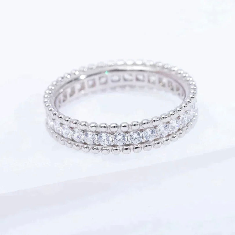 [Lira Jewelry]PERLEE DIAMOND SILVER RING