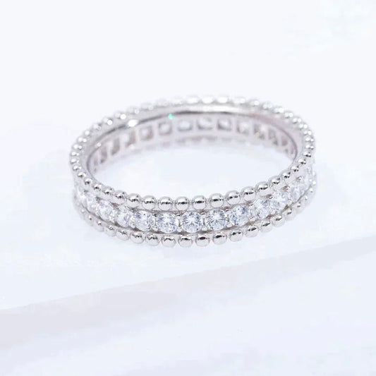 [Lira Jewelry]PERLEE DIAMOND SILVER RING