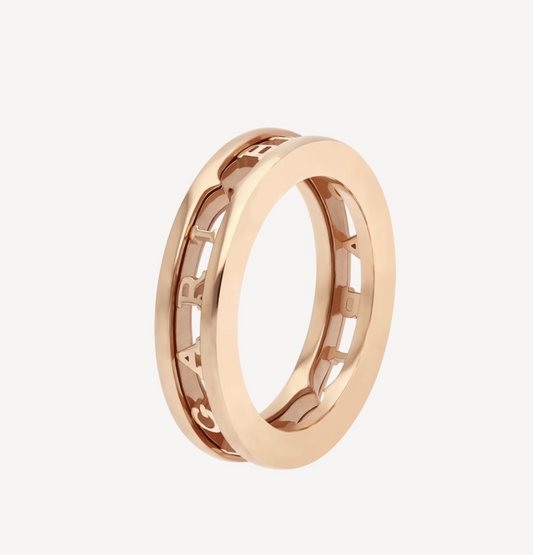 [Lira Jewelry]ZERO 1 ONE-BAND WITH OPENWORK LOGO SPIRAL RING