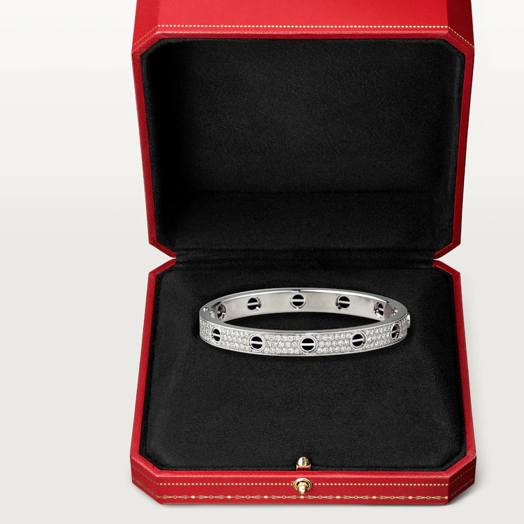 [Lira Jewelry]LOVE BRACELET 6.1MM DIAMOND-PAVED CERAMIC