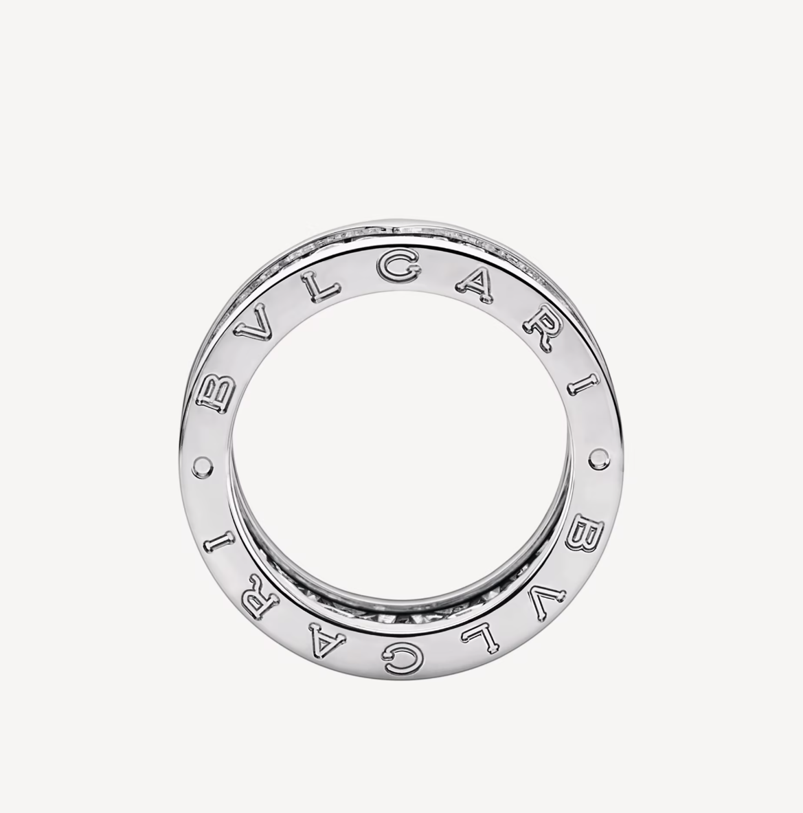 [Lira Jewelry]ZERO 1 WITH PAVED DIAMONDS ON THE SPIRAL RING