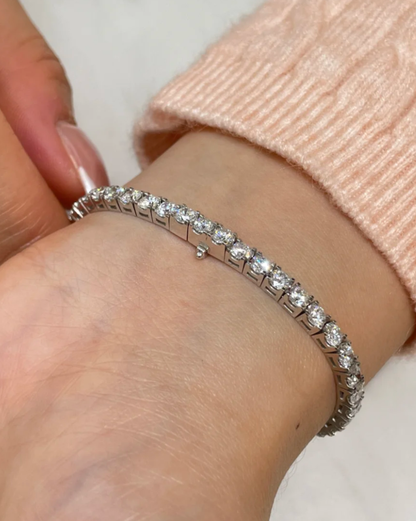 [Lira Jewelry]  CLASSIC BASEBALL BRACELAT, 52 DIAMOND