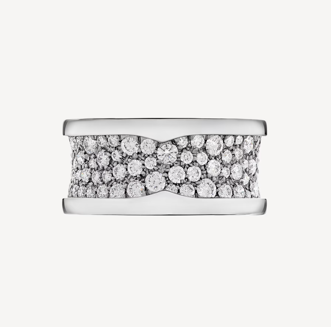 [Lira Jewelry]ZERO 1 WITH PAVED DIAMONDS ON THE SPIRAL RING