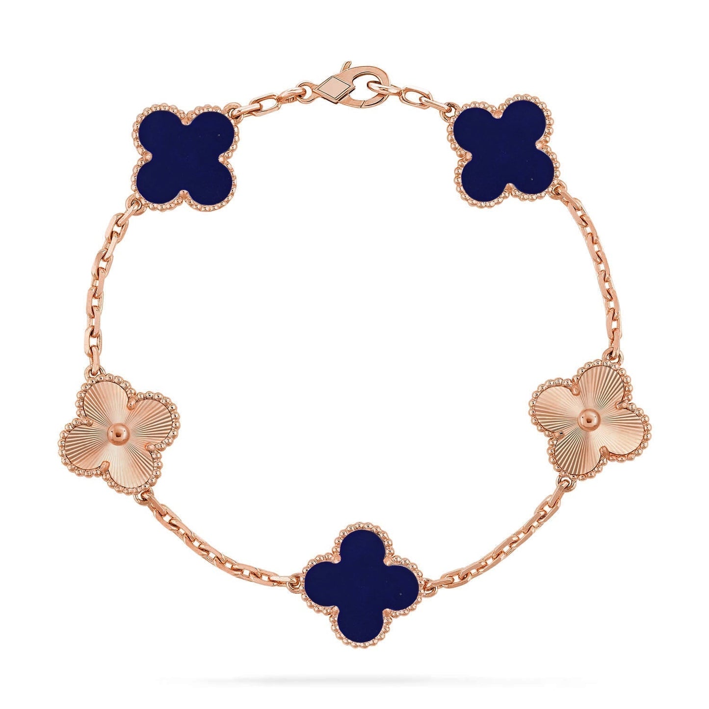 [Lira Jewelry]CLOVER 5 MOTIF LAPIS LAZULI BRACELET COLLECTION