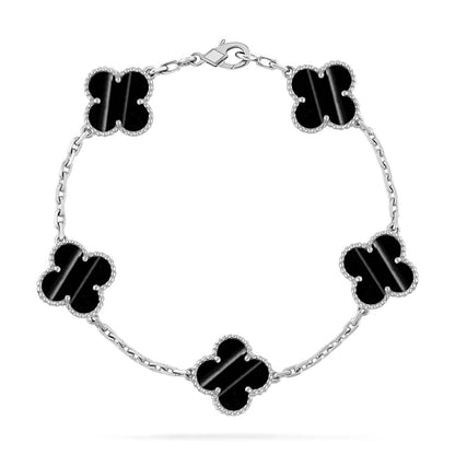 [Lira Jewelry] CLOVER 5 MOTIF PULSAR STONE BRACELET COLLECTION