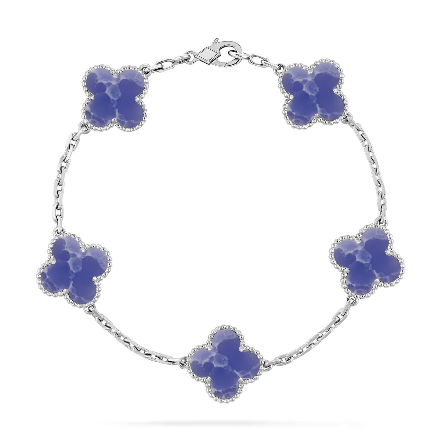 [Lira Jewelry]CLOVER 5 MOTIF BLUE VEINS BRACELET COLLECTION
