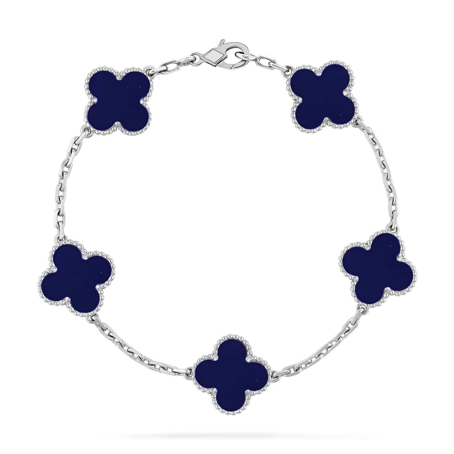 [Lira Jewelry]CLOVER 5 MOTIF LAPIS LAZULI BRACELET COLLECTION