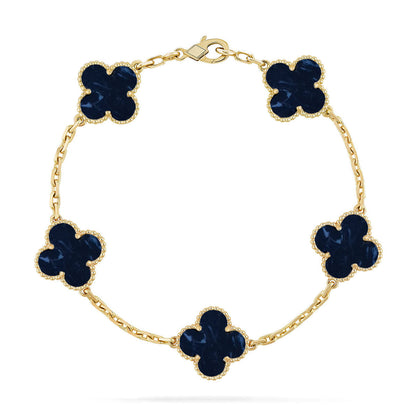 [Lira Jewelry]CLOVER 5 MOTIF PIETERSITE BRACELET COLLECTION
