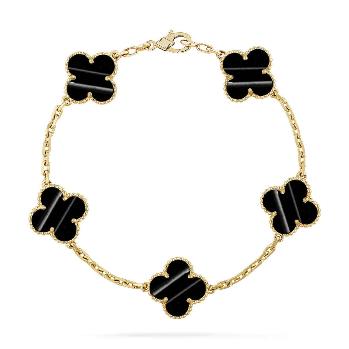 [Lira Jewelry] CLOVER 5 MOTIF PULSAR STONE BRACELET COLLECTION