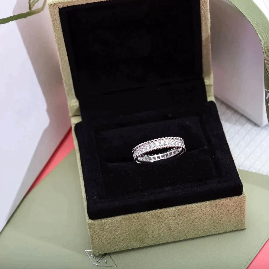 [Lira Jewelry]PERLEE DIAMOND SILVER RING