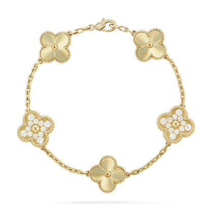 [Lira Jewelry] CLOVER 5 MOTIF LASER BRACELET COLLECTION