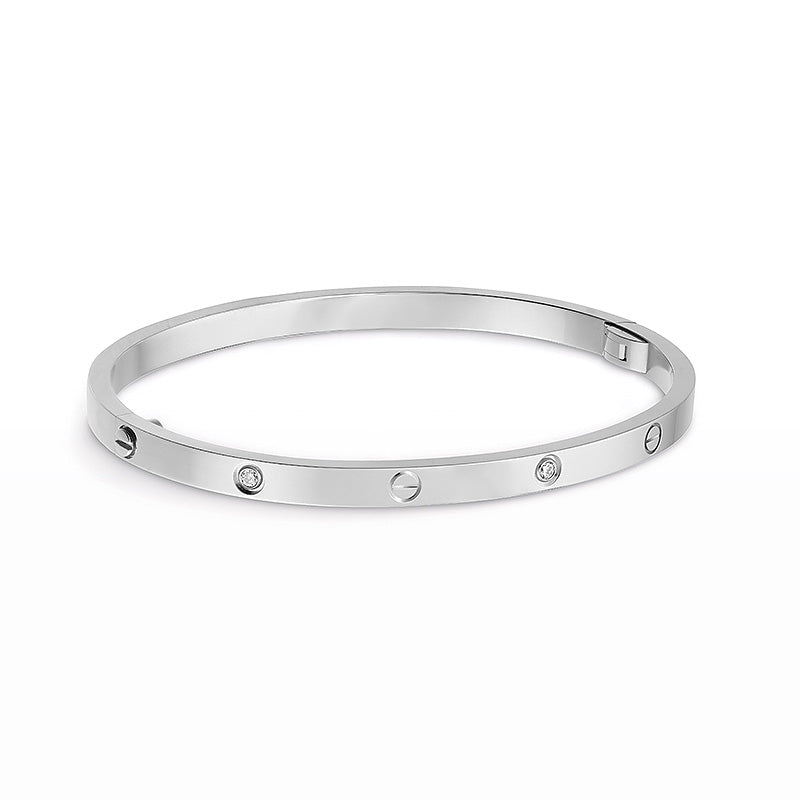 [Lira Jewelry]LOVE BRACELET 3.65MM 6 DIAMONDS