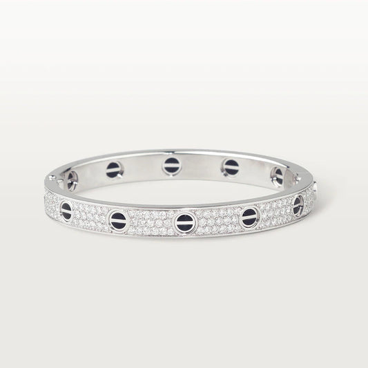 [Lira Jewelry]LOVE BRACELET 6.1MM DIAMOND-PAVED CERAMIC