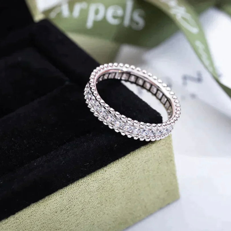 [Lira Jewelry]PERLEE DIAMOND SILVER RING