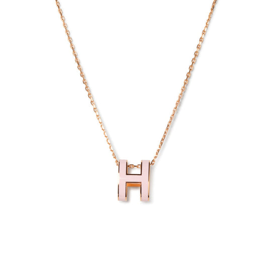 [Lira Jewelry]POP H PEDANT PINK GOLD