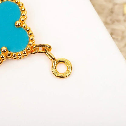 [Lira Jewelry] CLOVER 5 MOTIF TURQUOISE BRACELET COLLECTION