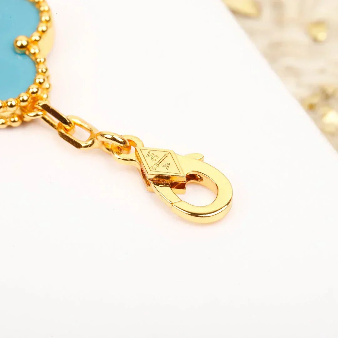 [Lira Jewelry] CLOVER 5 MOTIF TURQUOISE BRACELET COLLECTION
