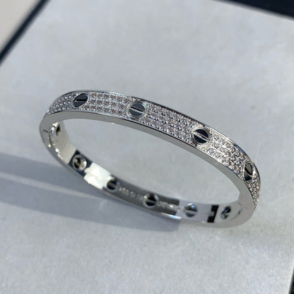 [Lira Jewelry]LOVE BRACELET 6.1MM DIAMOND-PAVED CERAMIC