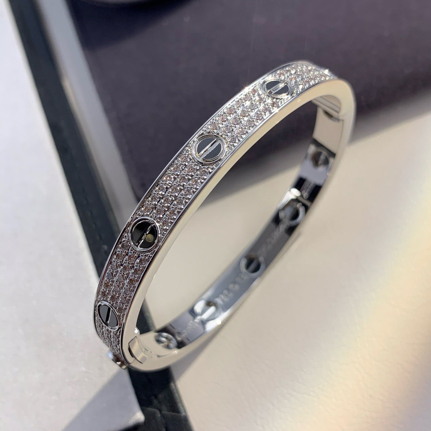 [Lira Jewelry]LOVE BRACELET 6.1MM DIAMOND-PAVED CERAMIC