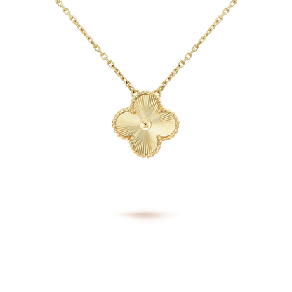 [Lira Jewelry]CLOVER 15MM LASER NECKLACE AND BOX