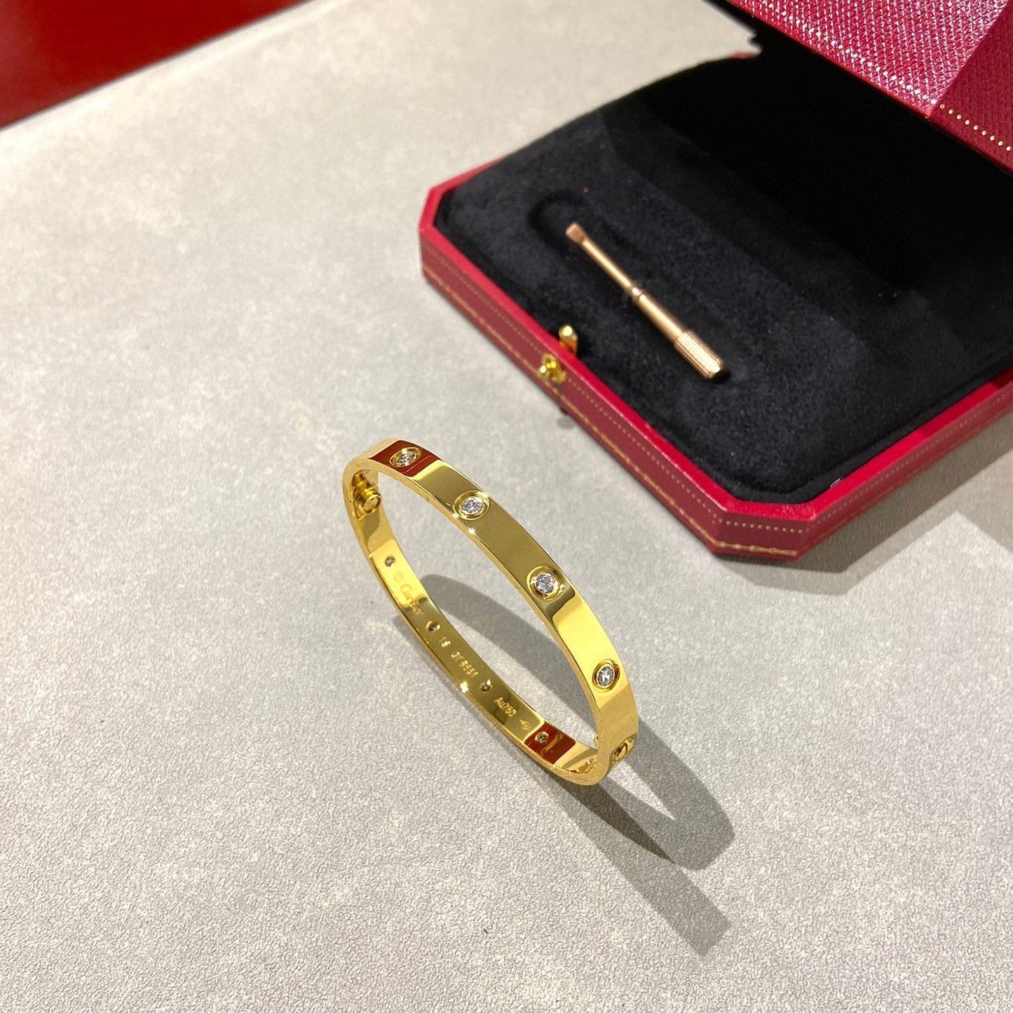 [Lira Jewelry]LOVE BRACELET 6.1MM 10 DIAMONDS