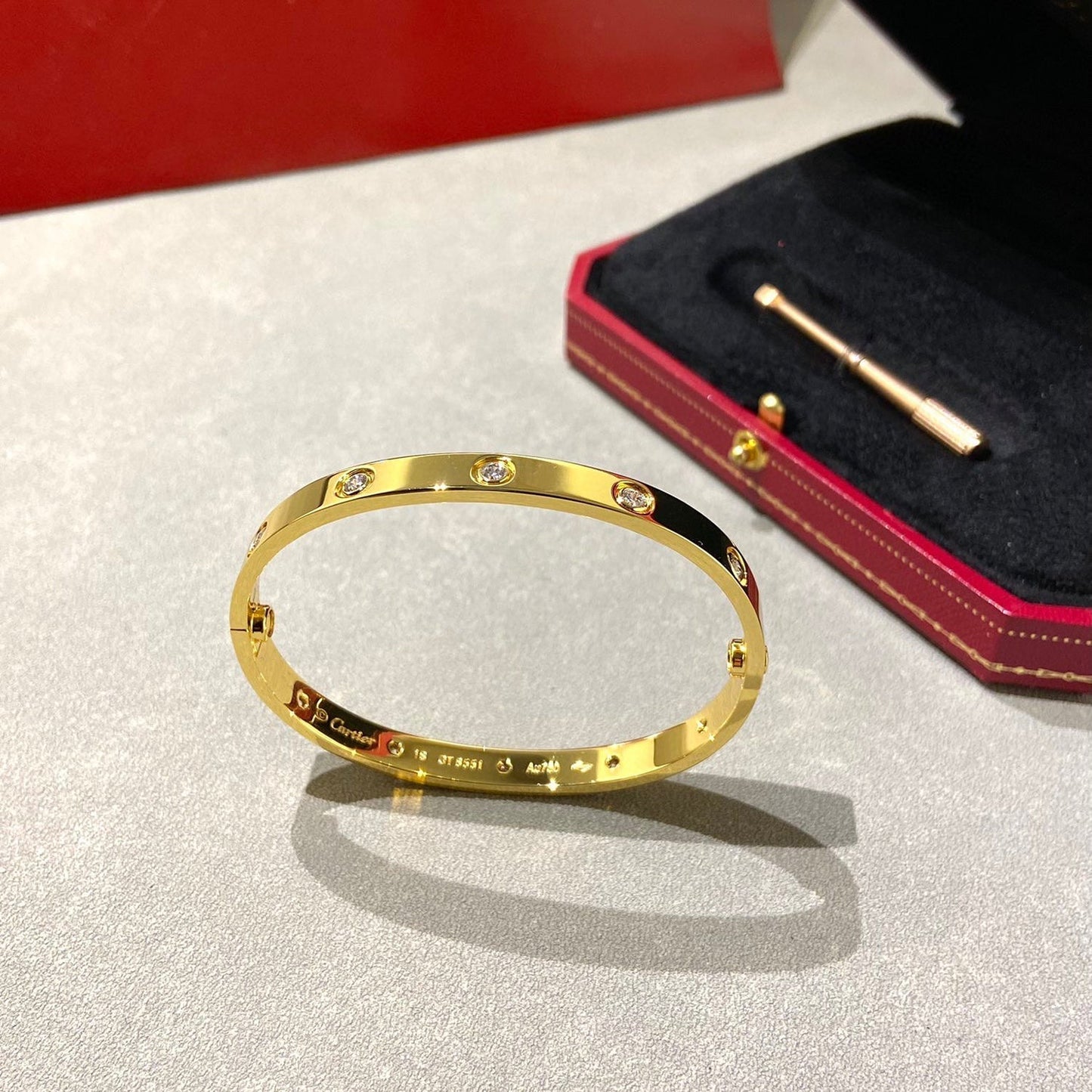 [Lira Jewelry]LOVE BRACELET 6.1MM 10 DIAMONDS
