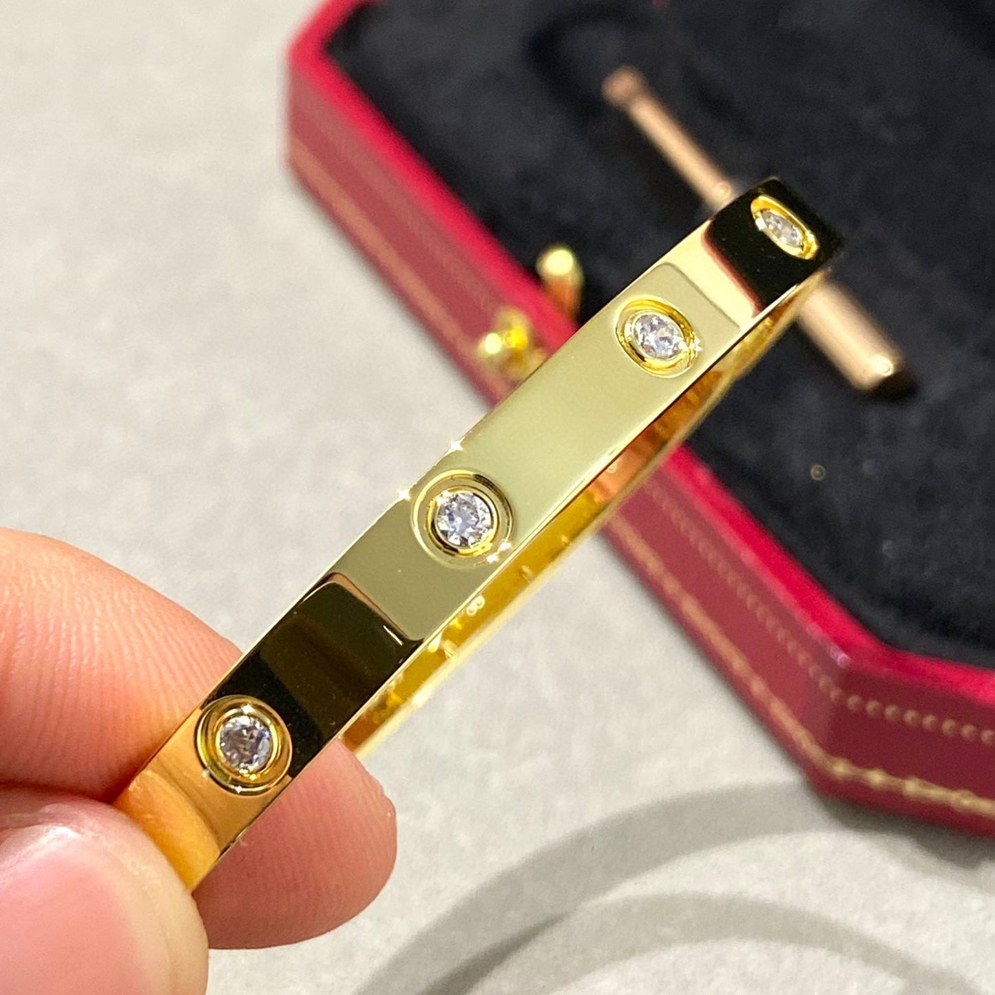 [Lira Jewelry]LOVE BRACELET 6.1MM 10 DIAMONDS