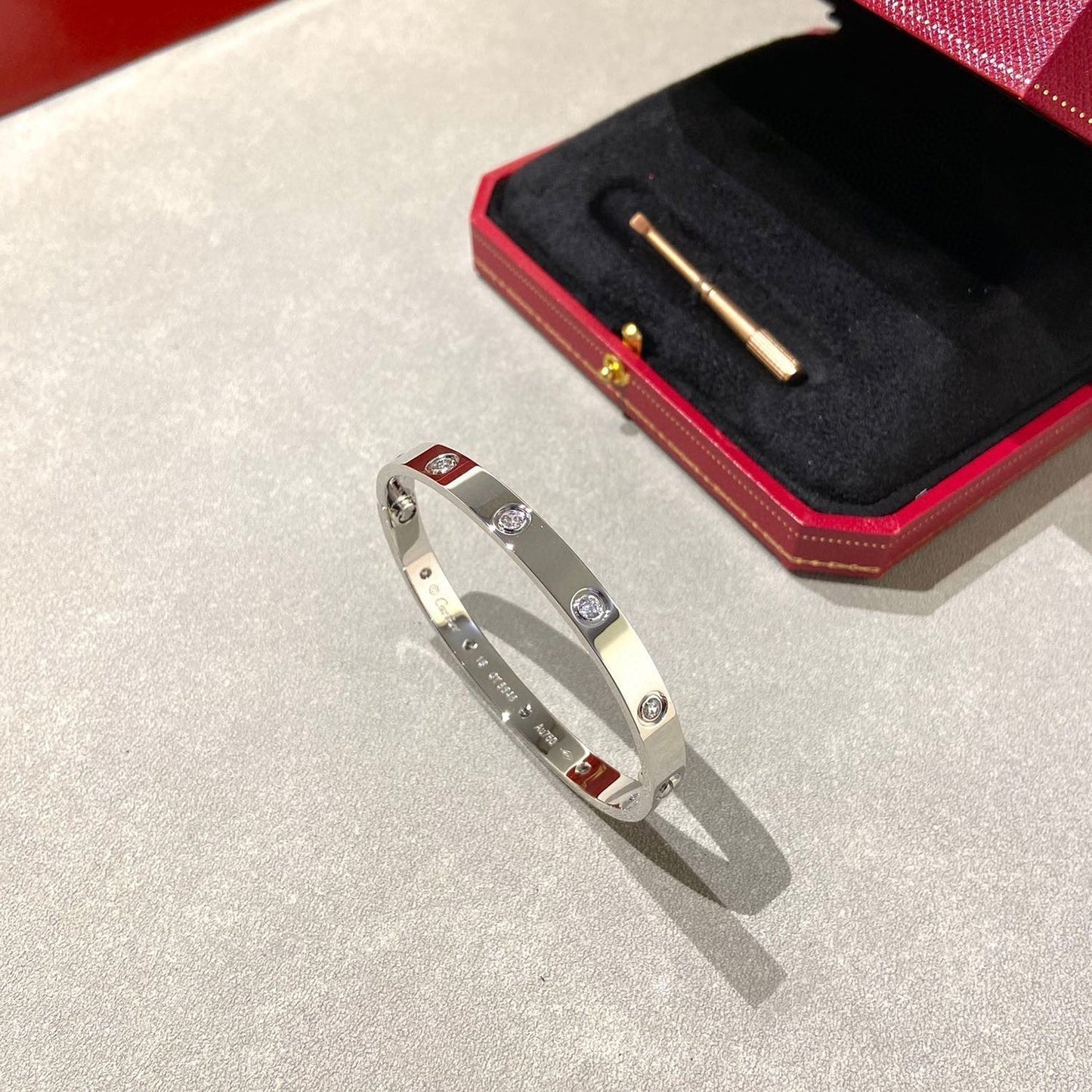 [Lira Jewelry]LOVE BRACELET 6.1MM 10 DIAMONDS