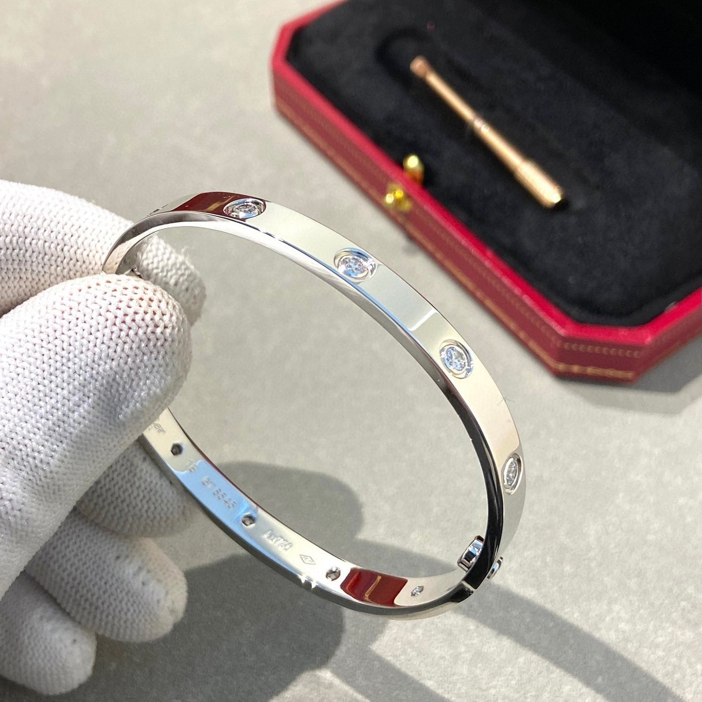 [Lira Jewelry]LOVE BRACELET 6.1MM 10 DIAMONDS