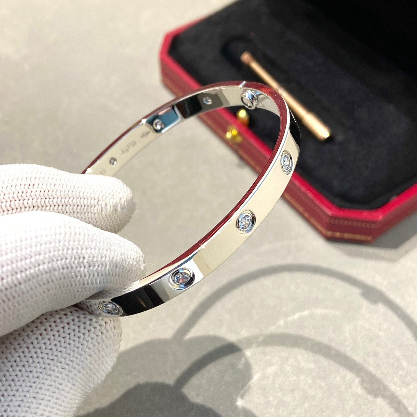 [Lira Jewelry]LOVE BRACELET 6.1MM 10 DIAMONDS