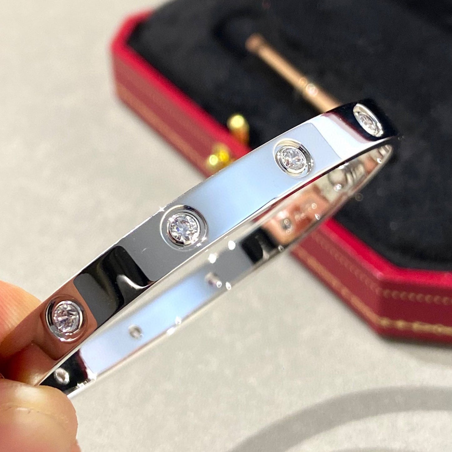 [Lira Jewelry]LOVE BRACELET 6.1MM 10 DIAMONDS