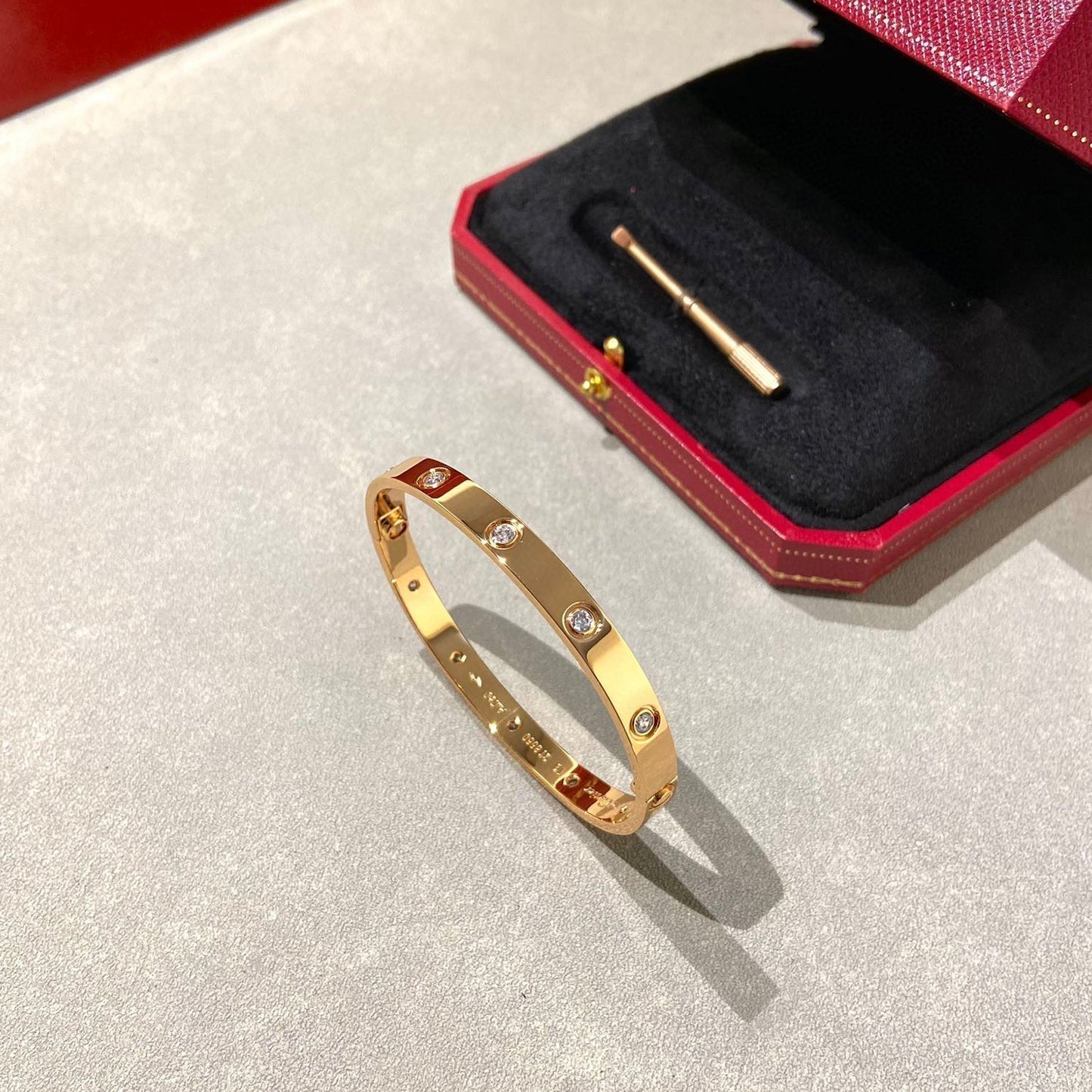 [Lira Jewelry]LOVE BRACELET 6.1MM 10 DIAMONDS