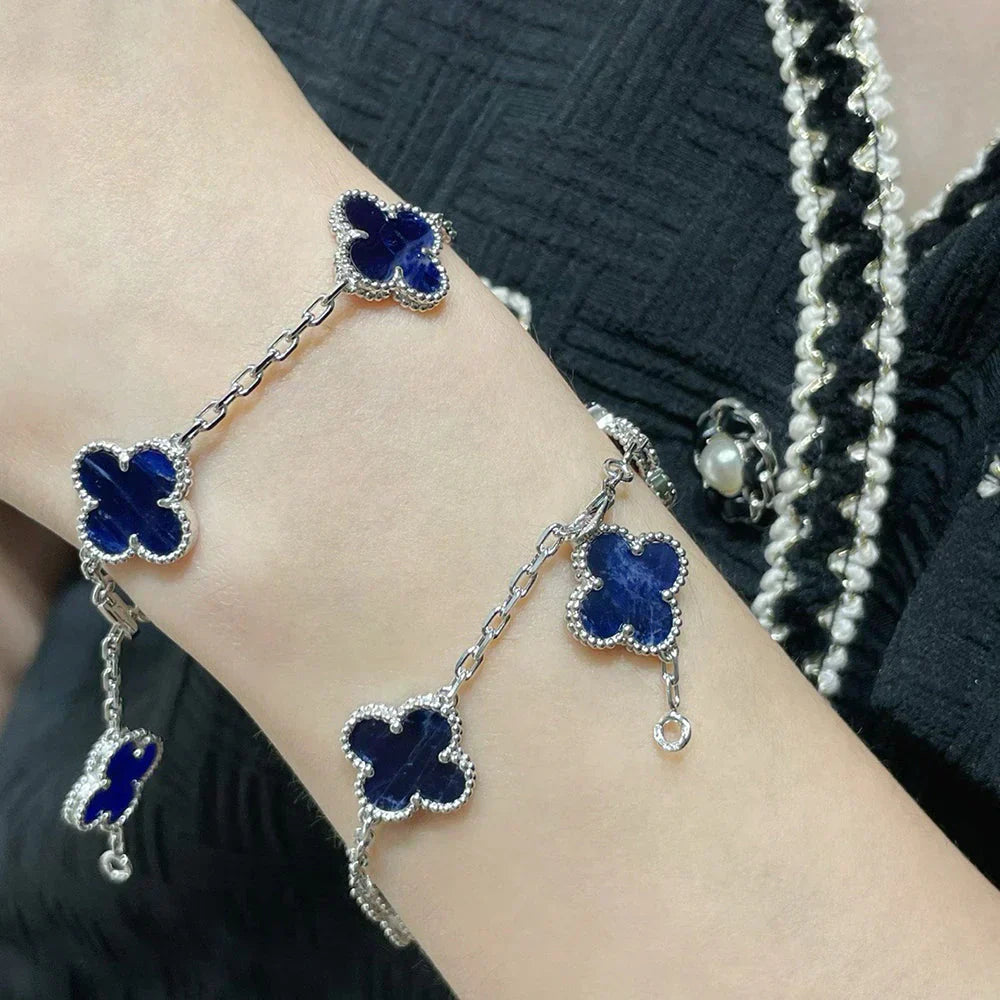 [Lira Jewelry]CLOVER 5 MOTIF PIETERSITE BRACELET COLLECTION