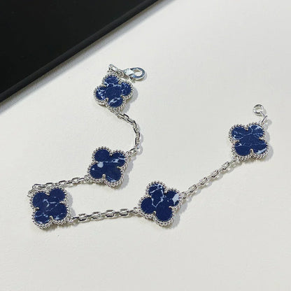 [Lira Jewelry]CLOVER 5 MOTIF PIETERSITE BRACELET COLLECTION
