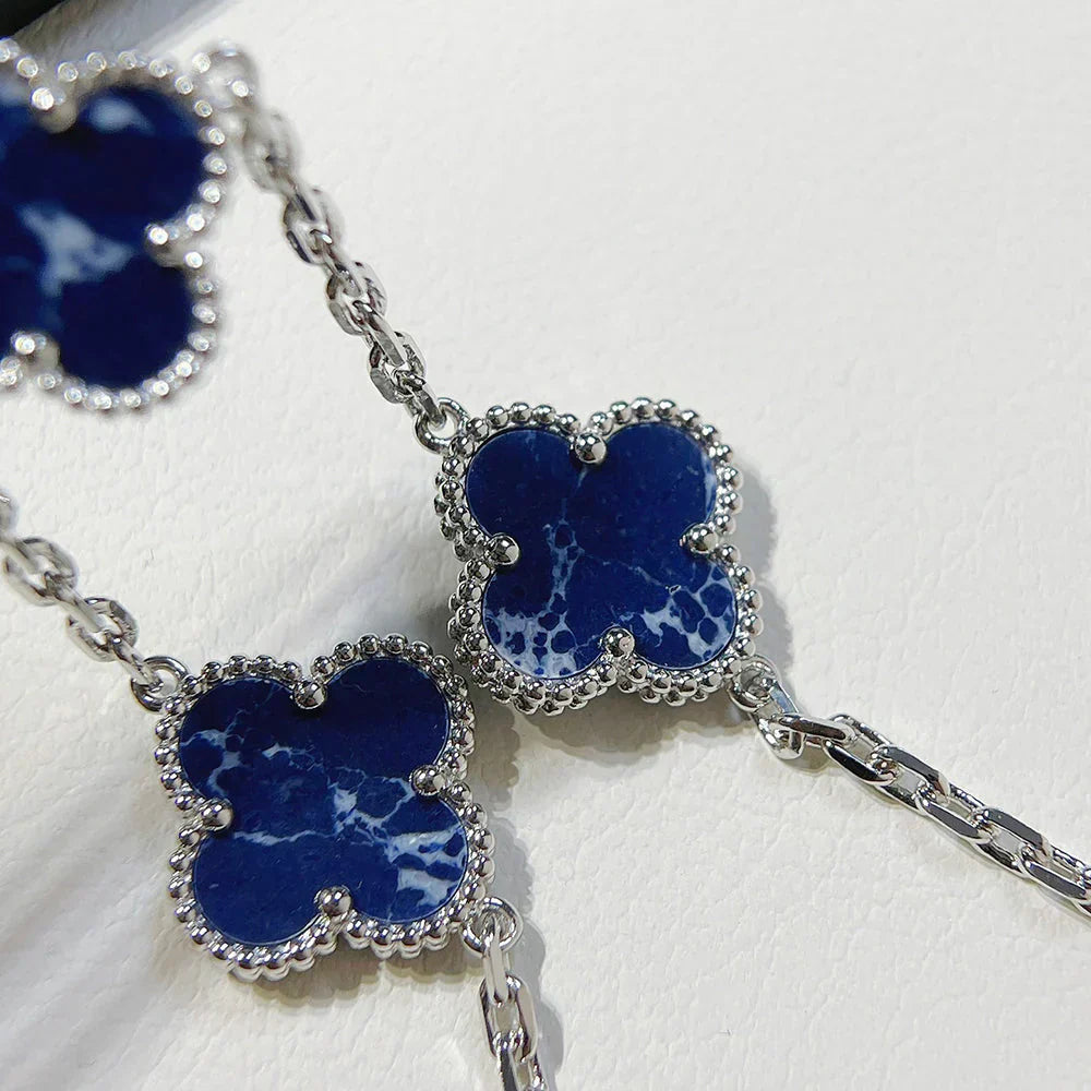 [Lira Jewelry]CLOVER 5 MOTIF PIETERSITE BRACELET COLLECTION