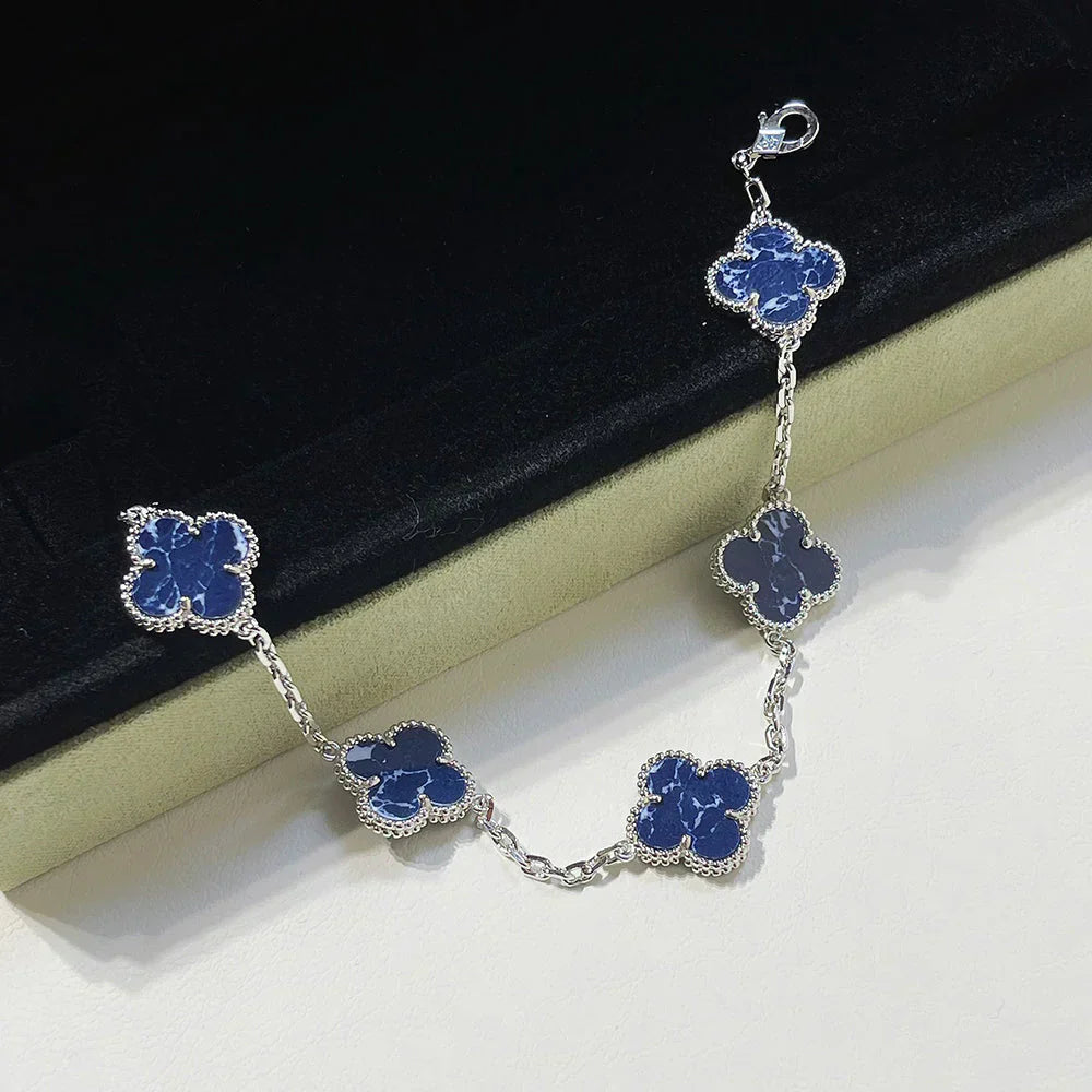 [Lira Jewelry]CLOVER 5 MOTIF PIETERSITE BRACELET COLLECTION
