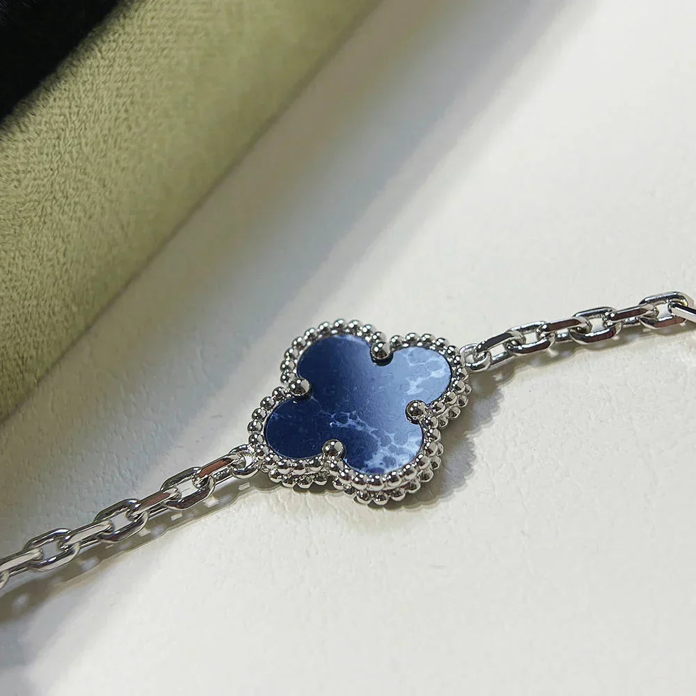 [Lira Jewelry]CLOVER 5 MOTIF PIETERSITE BRACELET COLLECTION