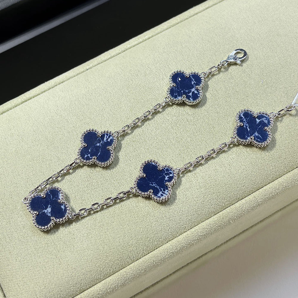 [Lira Jewelry]CLOVER 5 MOTIF PIETERSITE BRACELET COLLECTION