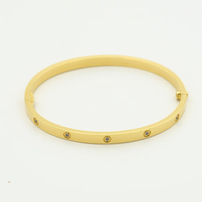 [Lira Jewelry]LOVE BRACELET 3.65MM 10 DIAMONDS