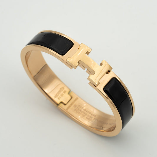 [Lira Jewelry]H BLACK BRACELET