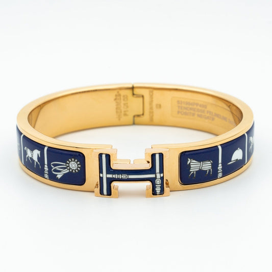 [Lira Jewelry]H BRACELET BLUE CERAMIC